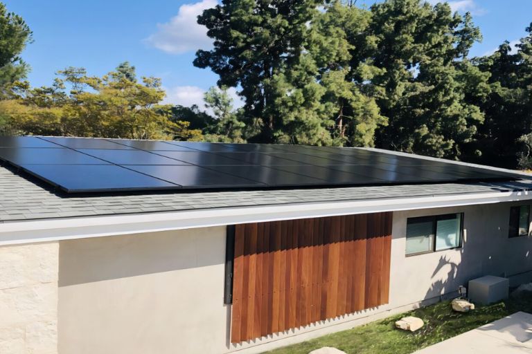 How does solar energy work in a house?