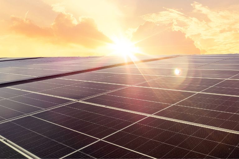 What is the efficiency of a solar panel?